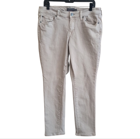 Torrid Cream/Tan Boyfriend Straight Jeans Size 10 - Picture 3 of 8